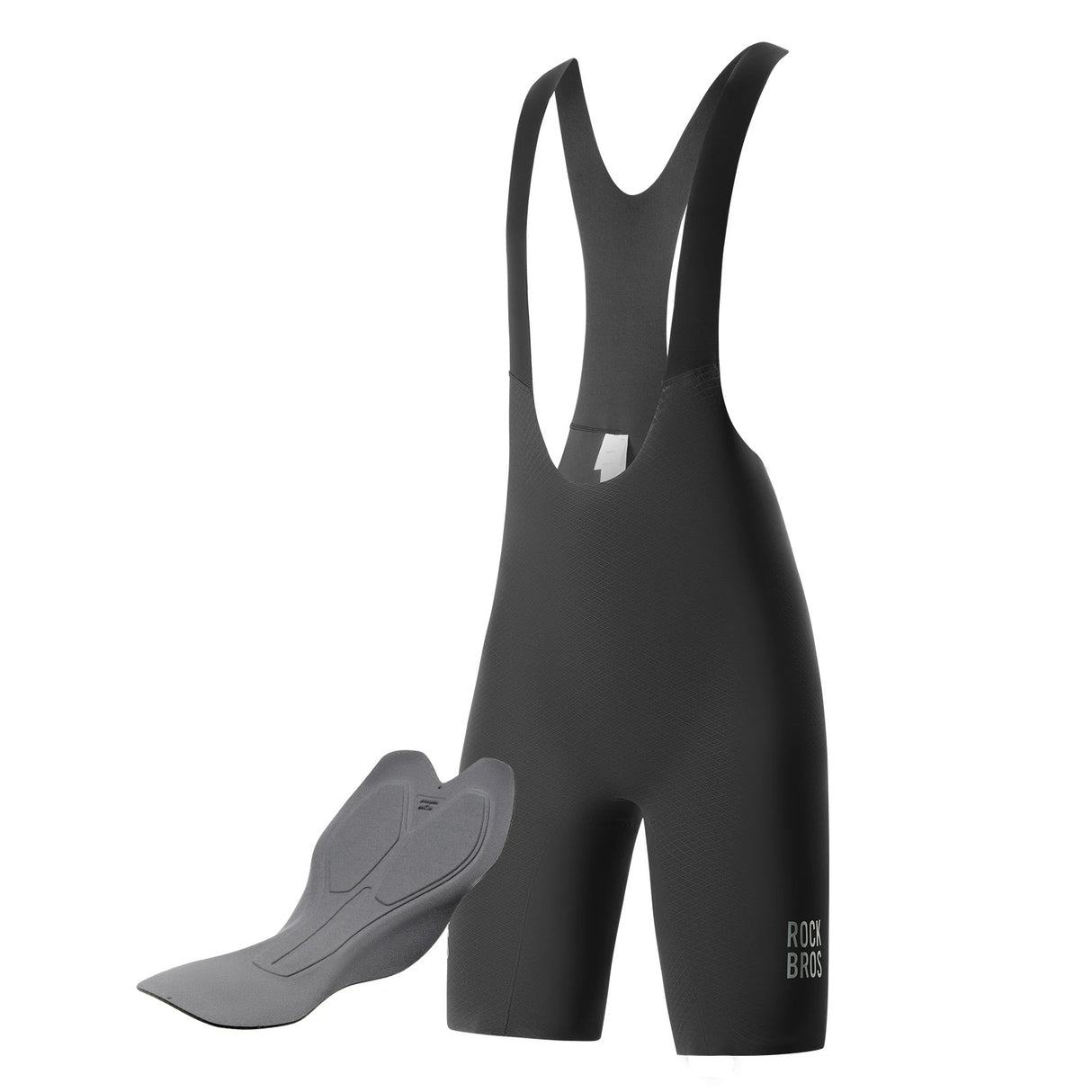 Herren Radhose Kurz – Gepolstert mit Trägern, Reflektoren