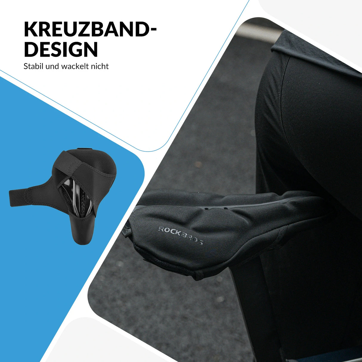 Sattelbezug für Fahrrad – Weicher Gel‑Überzug 26,5 × 18,5 cm