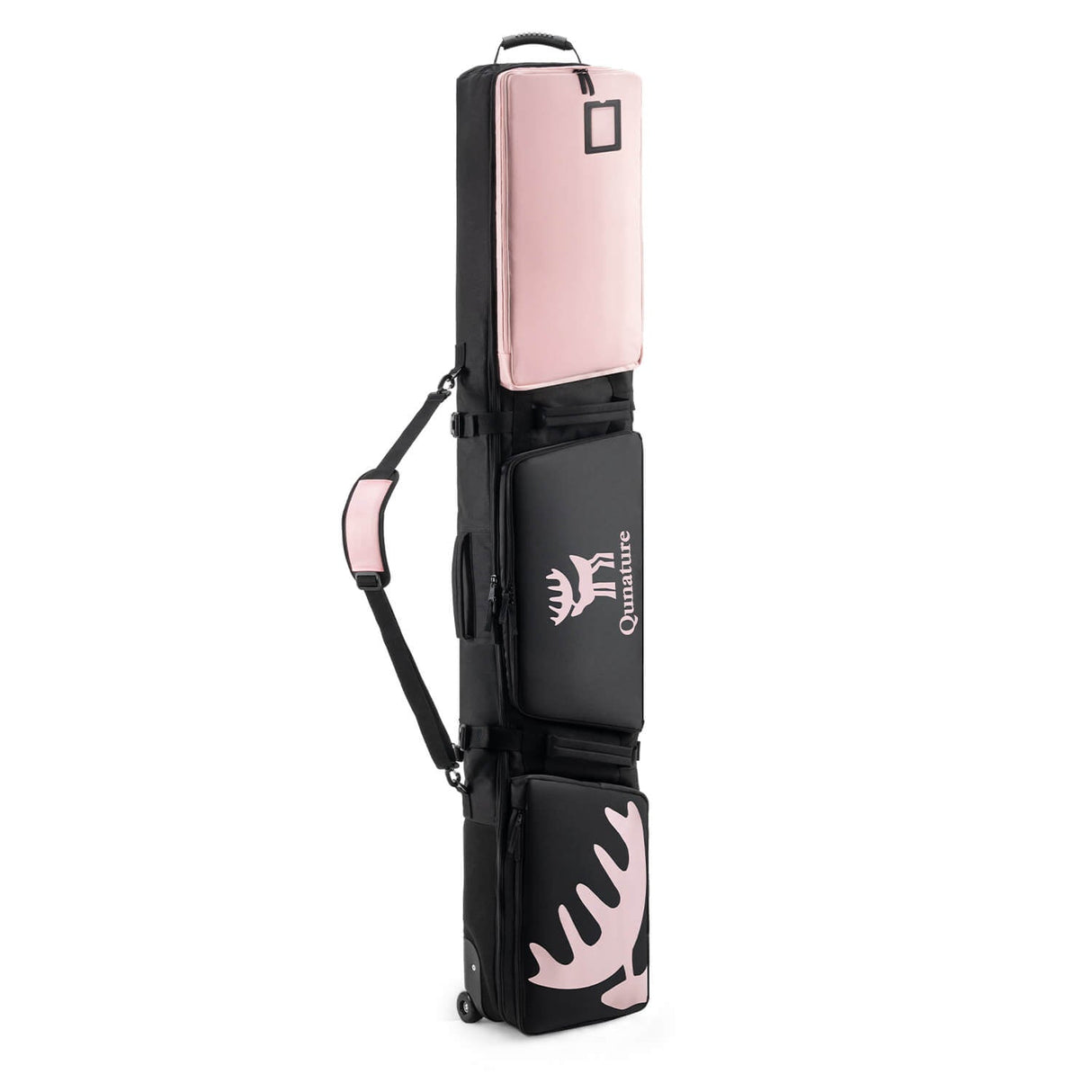 Qunature Ski‑ & Snowboard‑Reisetasche mit Rollen – Für 140–162 cm Länge