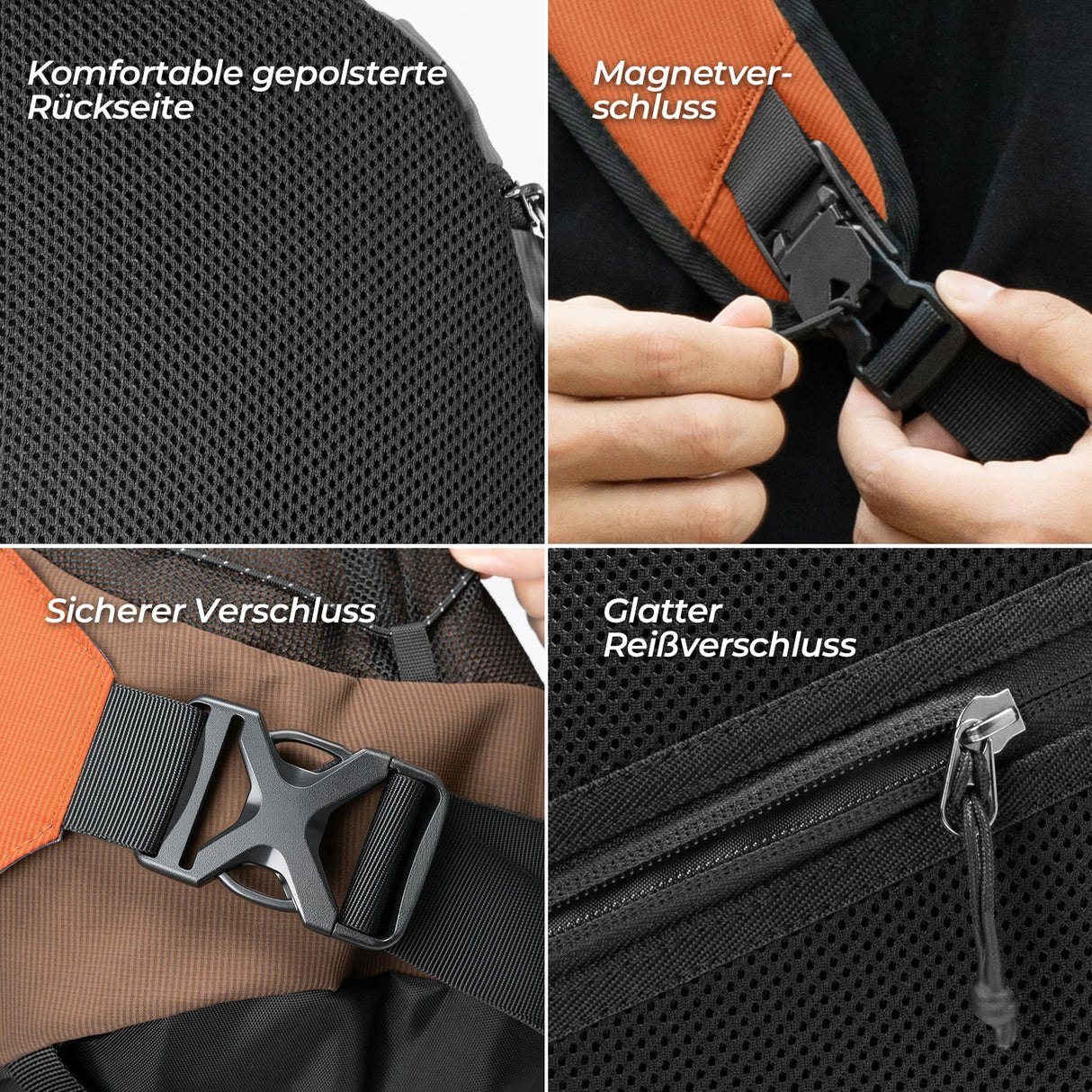 Sling Bag Groß – Crossbody‑Tasche mit Magnetverschluss