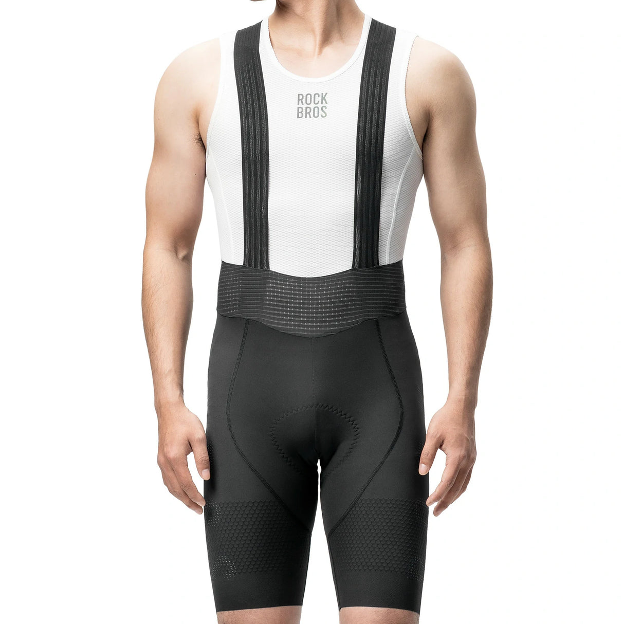 Trägerhose Fahrrad Herren mit Elastisch 4D Ergonomisches Sitzpolster - ROCKBROS-EU