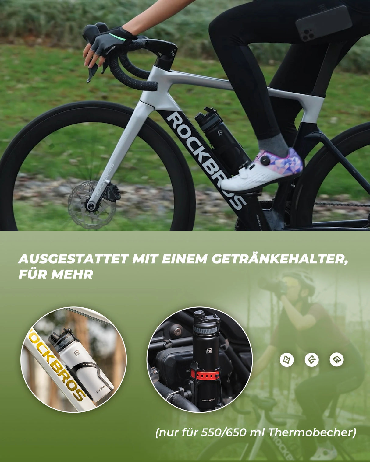 Edelstahl‑Trinkflasche – 550 ml bis 1200 ml, isoliert & BPA‑frei