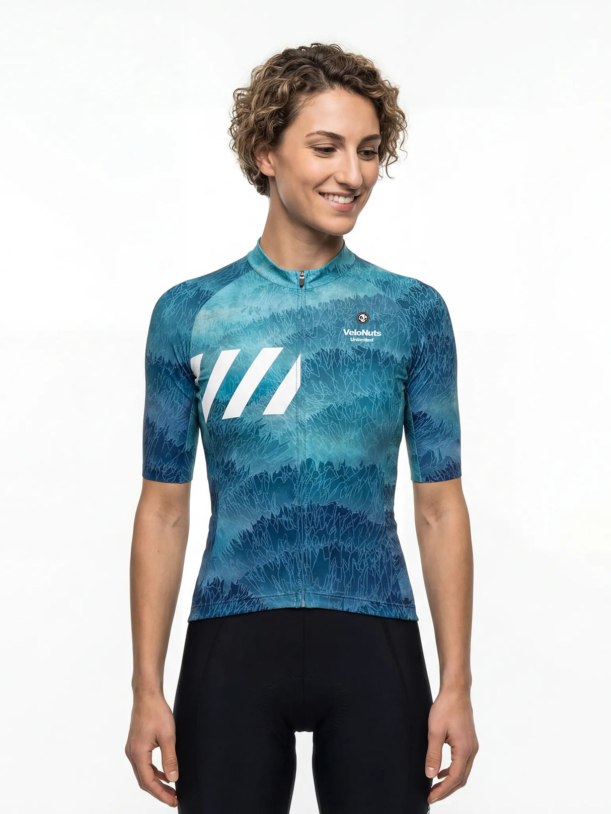 Damen-Radtrikot Liquid Terrain
