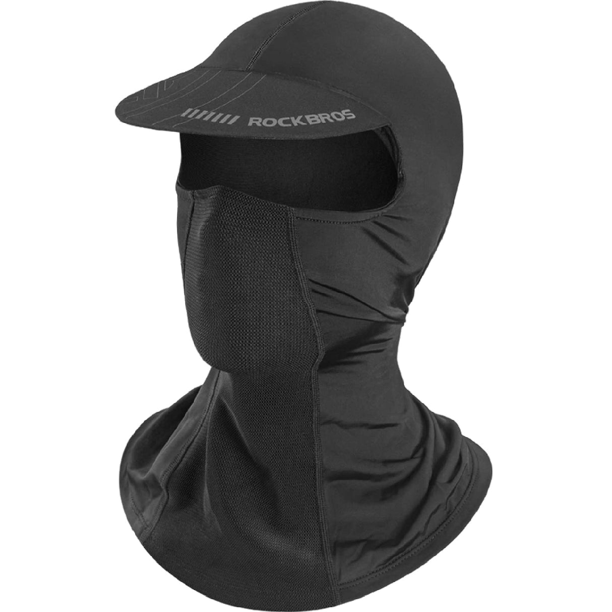 ROCKBROS ROCKBROS Kominiarka z daszkiem pod kask Ochrona UV Szybkie suche lato do jazdy na rowerze W?dkowanie Sporty na ?wie?ym powietrzu, Unisex KominiarkiCzarny