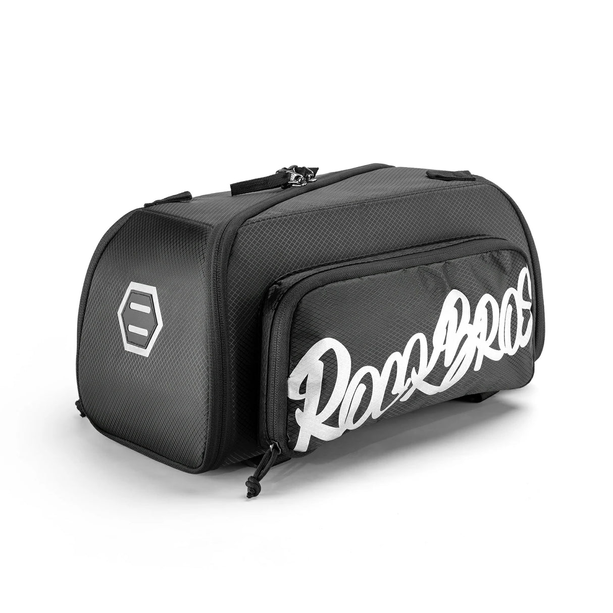 faltbare einteiler-gepäckträgertasche in schwarz
