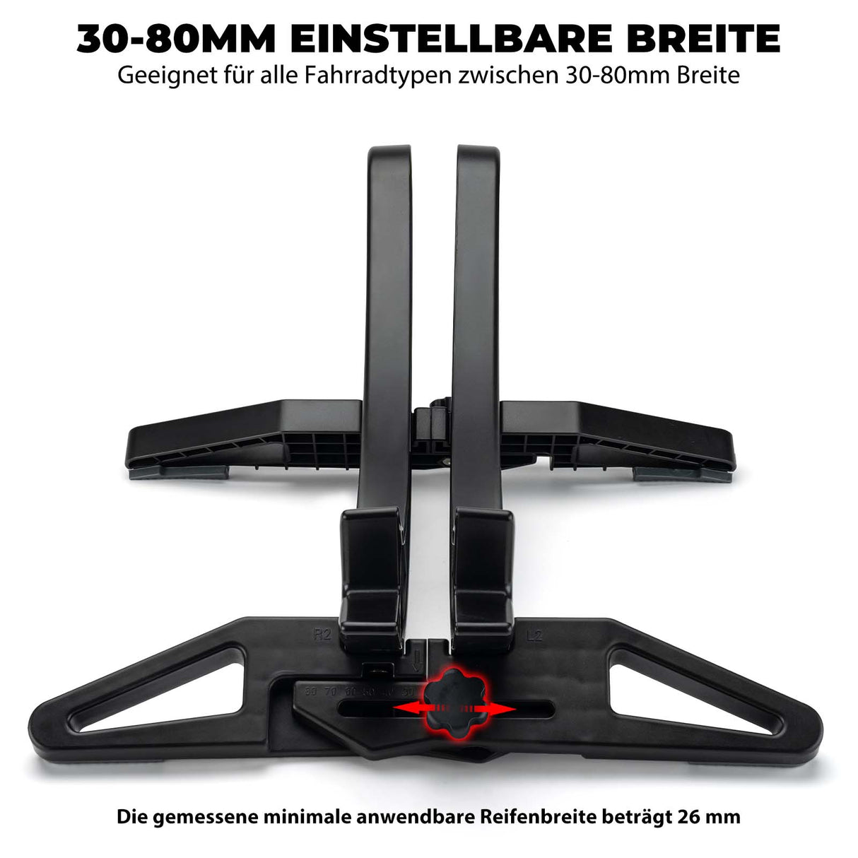 ROCKBROS Fahrrad Parkständer, verstellbare Fahrradständer für 26–80 mm - ROCKBROS-EU