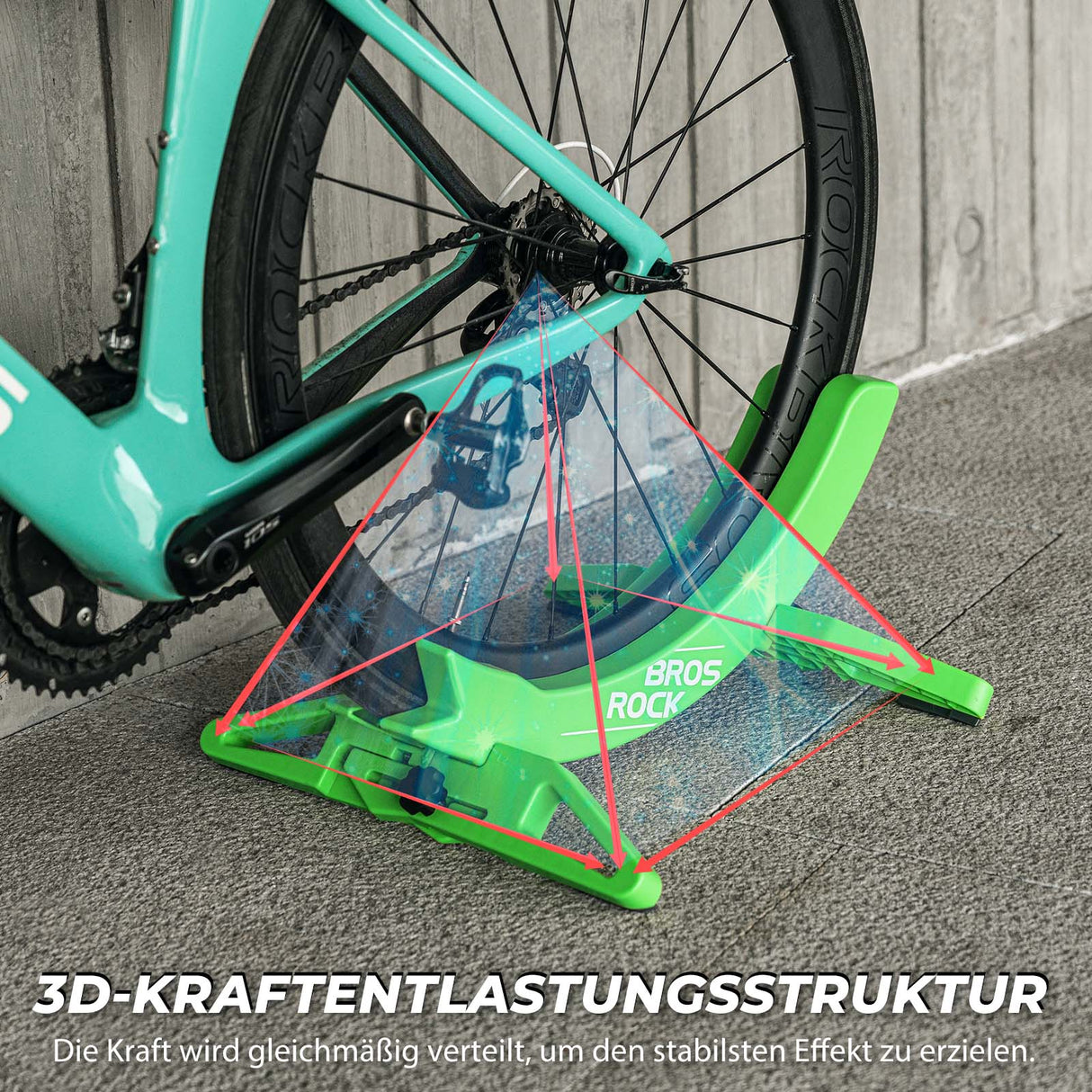 ROCKBROS Fahrrad Parkständer, verstellbare Fahrradständer für 26–80 mm - ROCKBROS-EU
