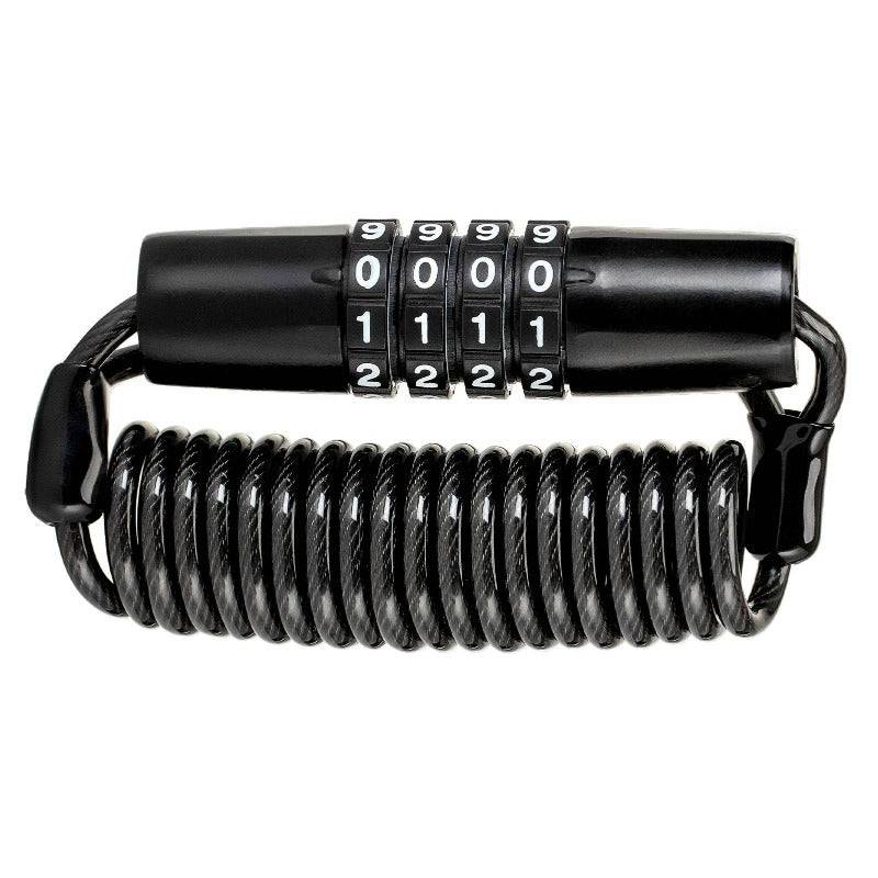ROCKBROS Fahrradschloss Zahlenschloss Helmschloss mit 4-stellig Code max. 150 cm - ROCKBROS-EU