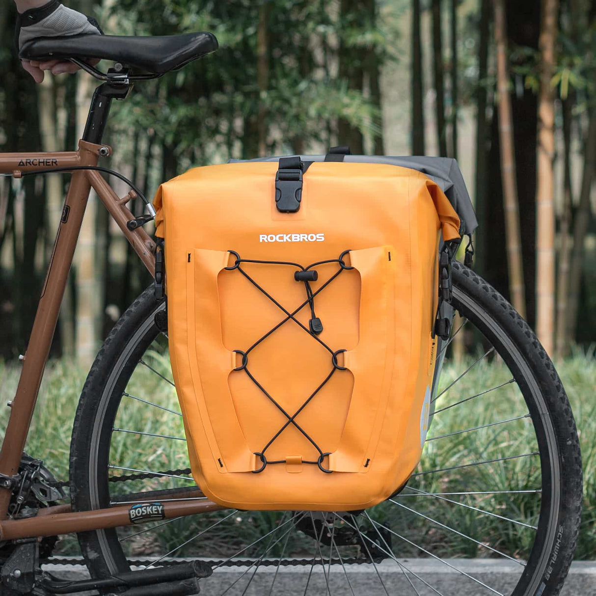 ROCKBROS Gepäckträgertasche 25L-32L 100 % wasserdicht mit Tragegriff - ROCKBROS-EU