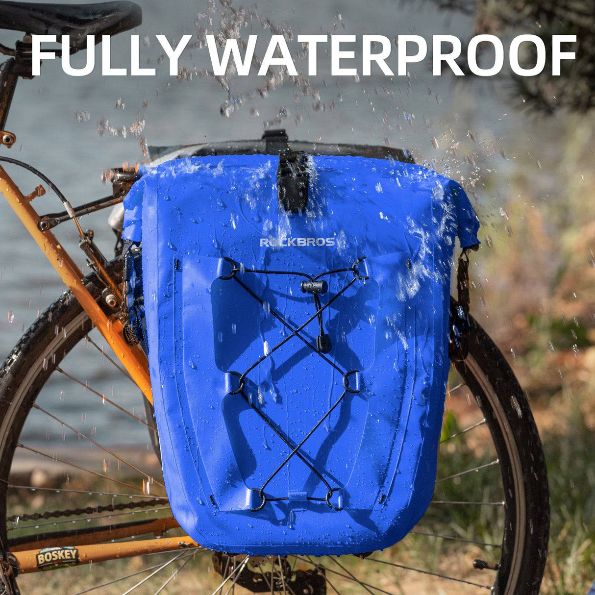 ROCKBROS Gepäckträgertasche 25L-32L 100 % wasserdicht mit Tragegriff - ROCKBROS-EU