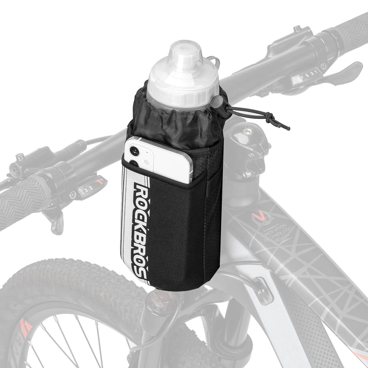ROCKBROS Isolierte Fahrrad Lenkertasche mit Wasserflaschenhalter und Handytasche - ROCKBROS-EU