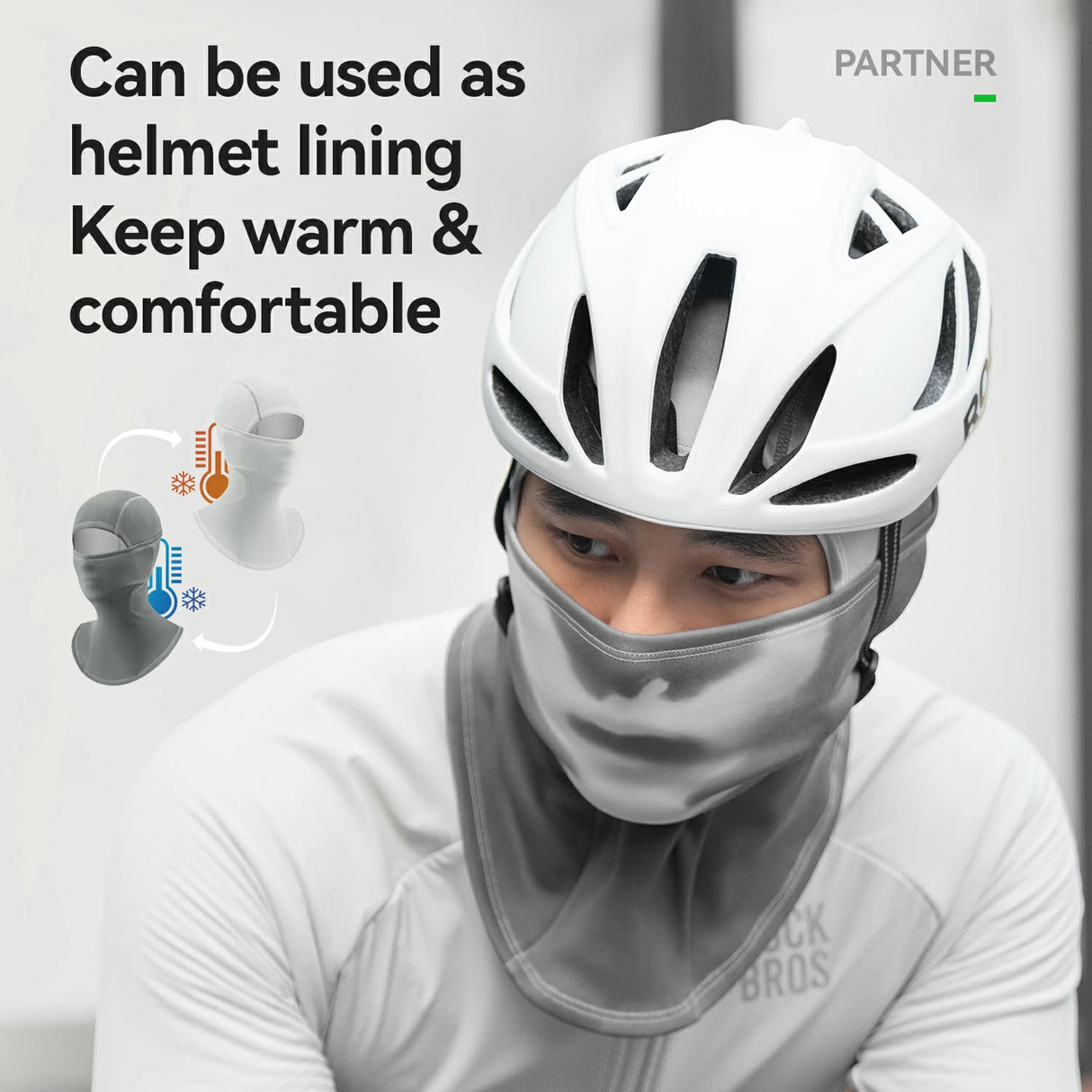 ROCKBROS Thermo-Sensitiv Winter-Balaclava aus Fleece