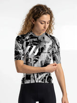 Damen-Radtrikot Ink Burst