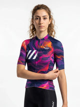 Damen-Radtrikot Liquid Terrain