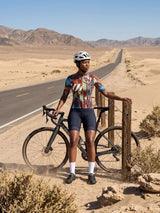 Damen-Radtrikot Ink Burst