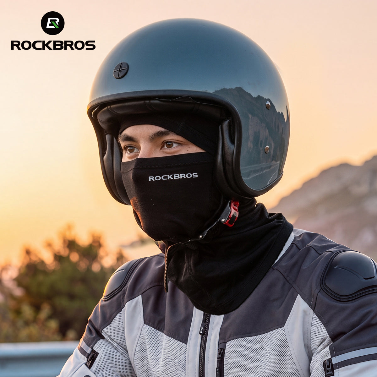 Rockbros Sturmhaube Tencel Merinowolle, winddicht warm, Winter Balaclava