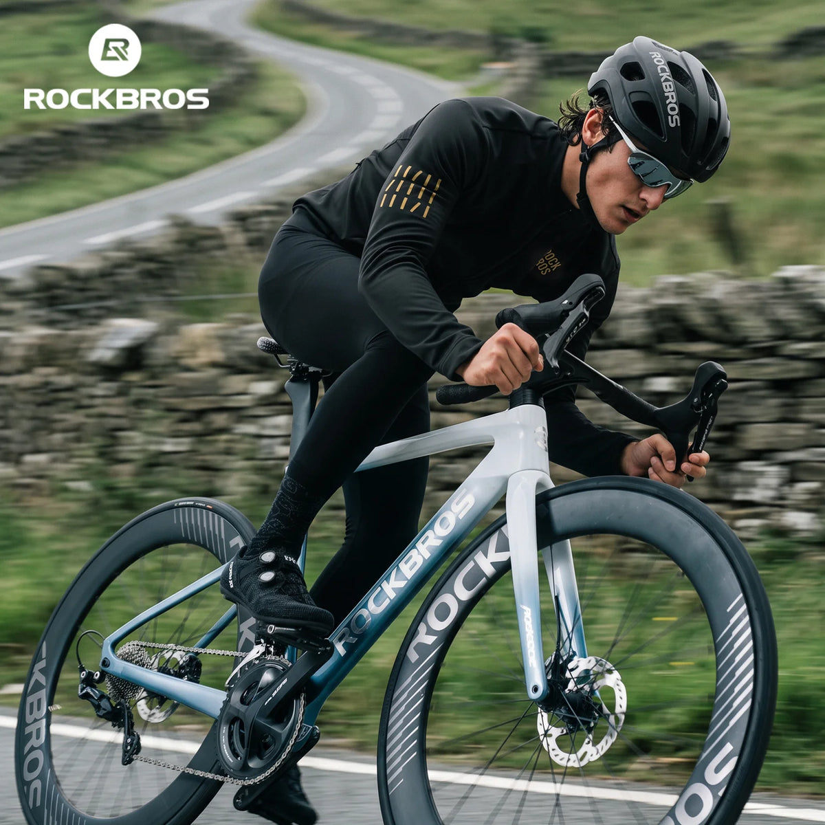 Winddichtes Langarm Winter Radtrikot mit Fleece, Herren & Damen, Euro-Größen, für Rennrad & Mountainbike