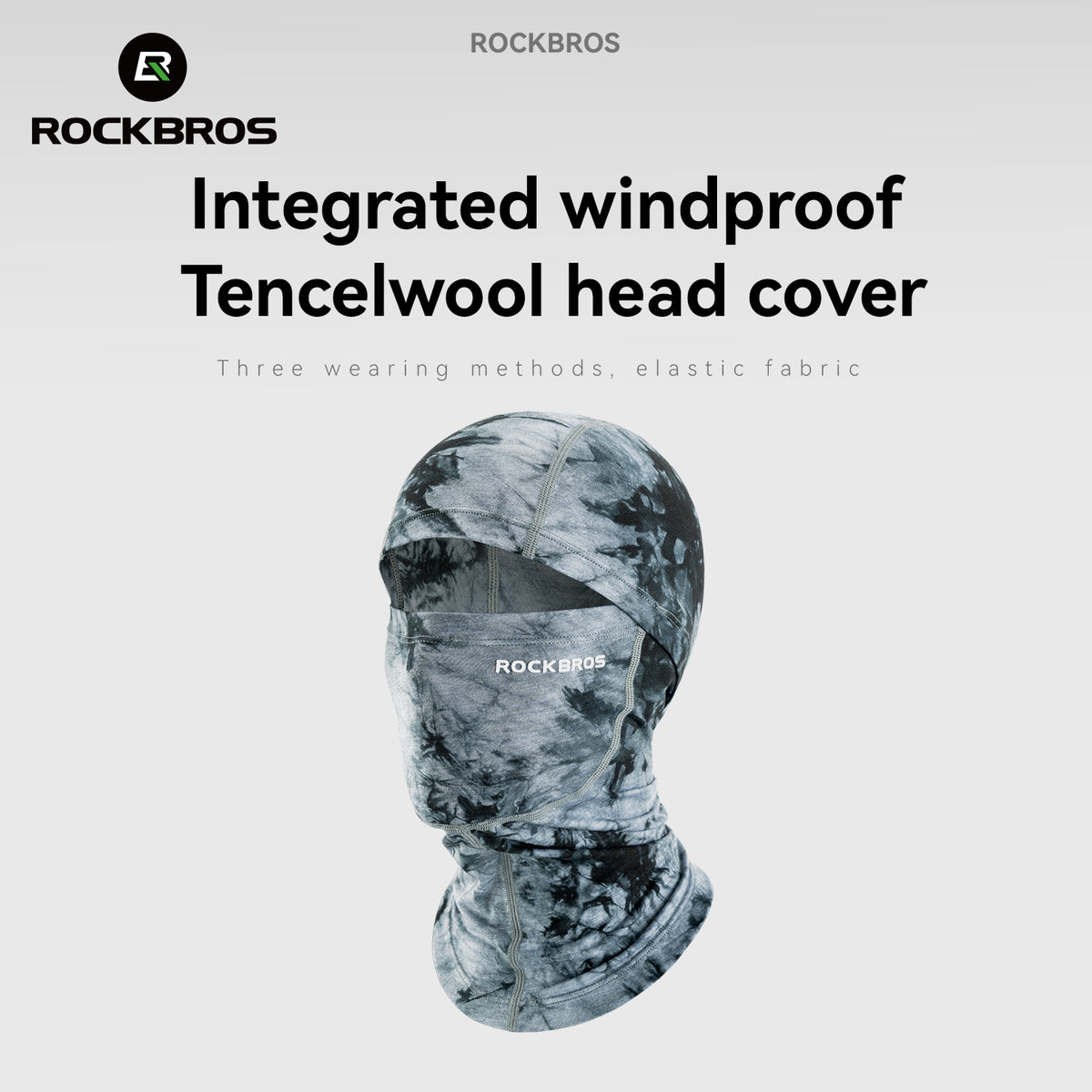 Rockbros Sturmhaube Tencel Merinowolle, winddicht warm, Winter Balaclava