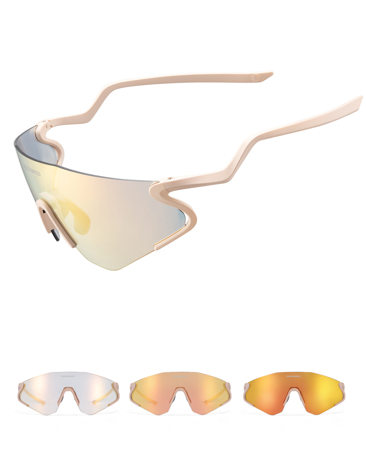 Photochrome Fahrradbrille mit UV400 Schutz