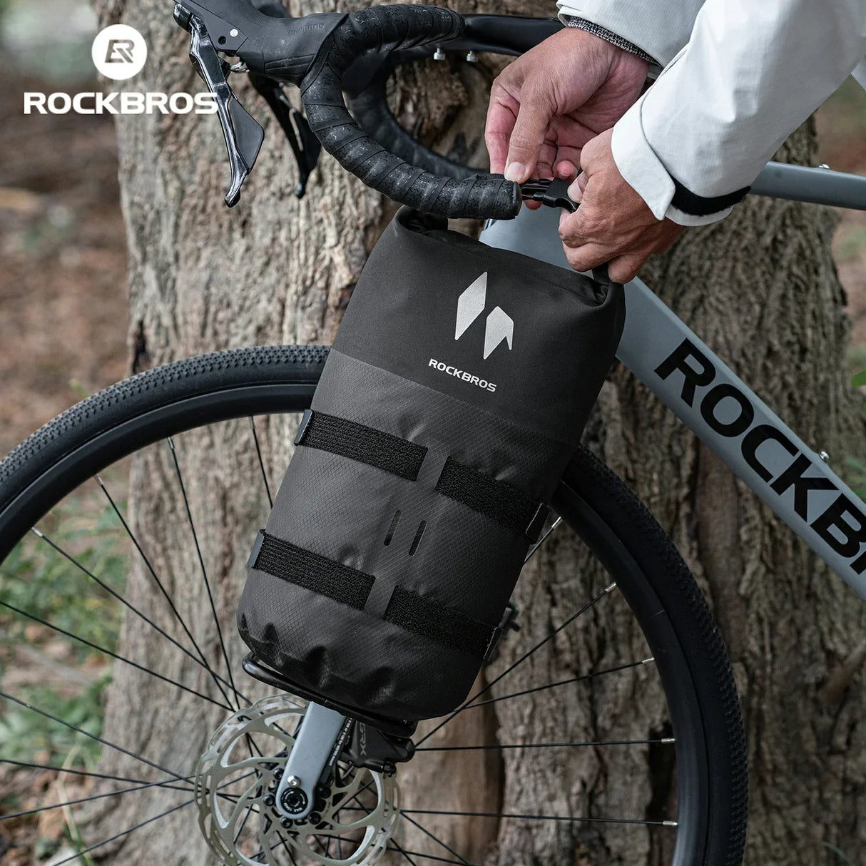 AS-156 RideMate Gepäckträgertasche für Vordergabel – 100% Wasserdicht, 7L