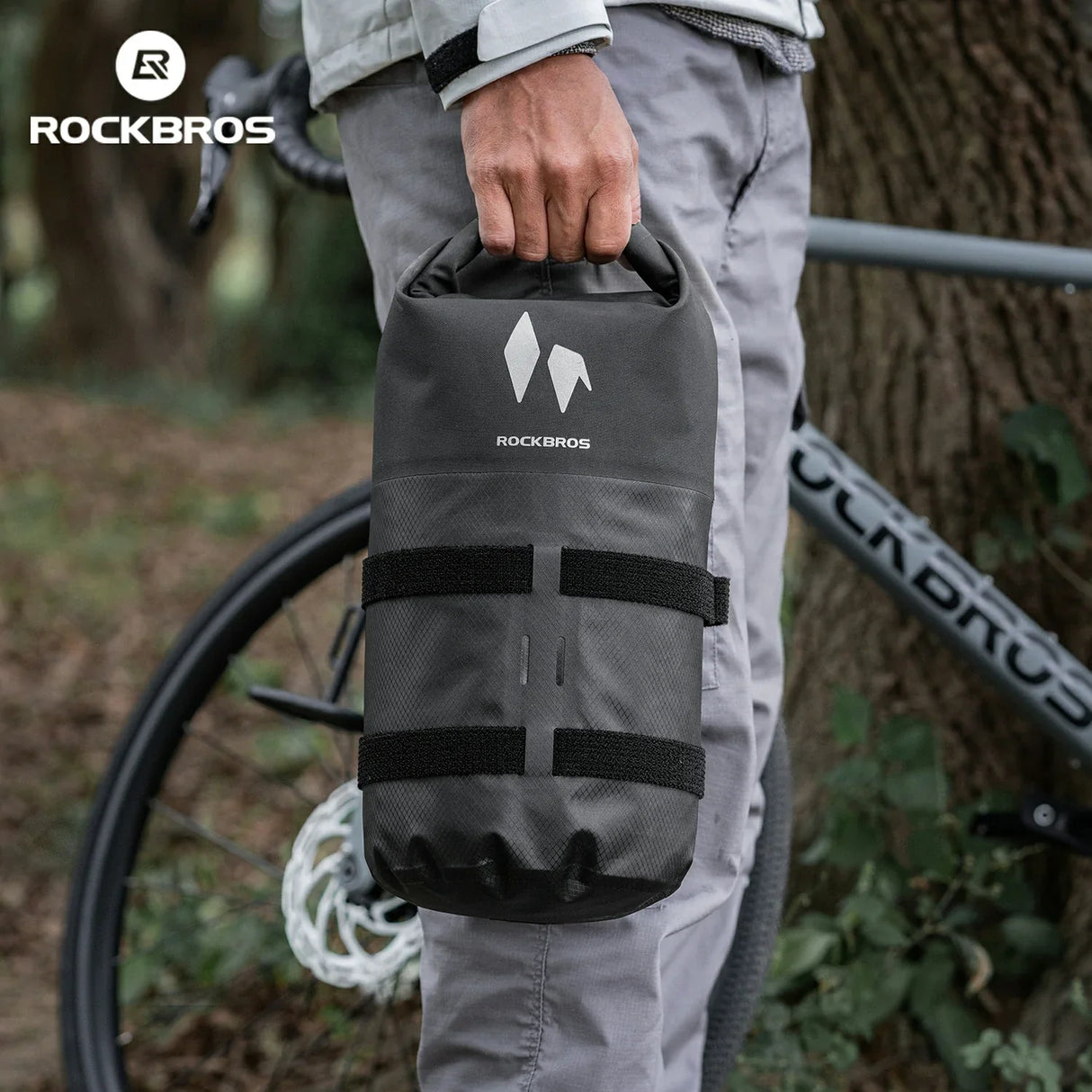 AS-156 RideMate Gepäckträgertasche für Vordergabel – 100% Wasserdicht, 7L