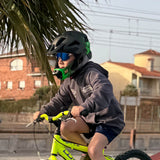 ROCKBROS Kinderhelm BMX MTB Downhill Helm mit Abnehmbarem Kinnschutz und Krempe - ROCKBROS-EU
