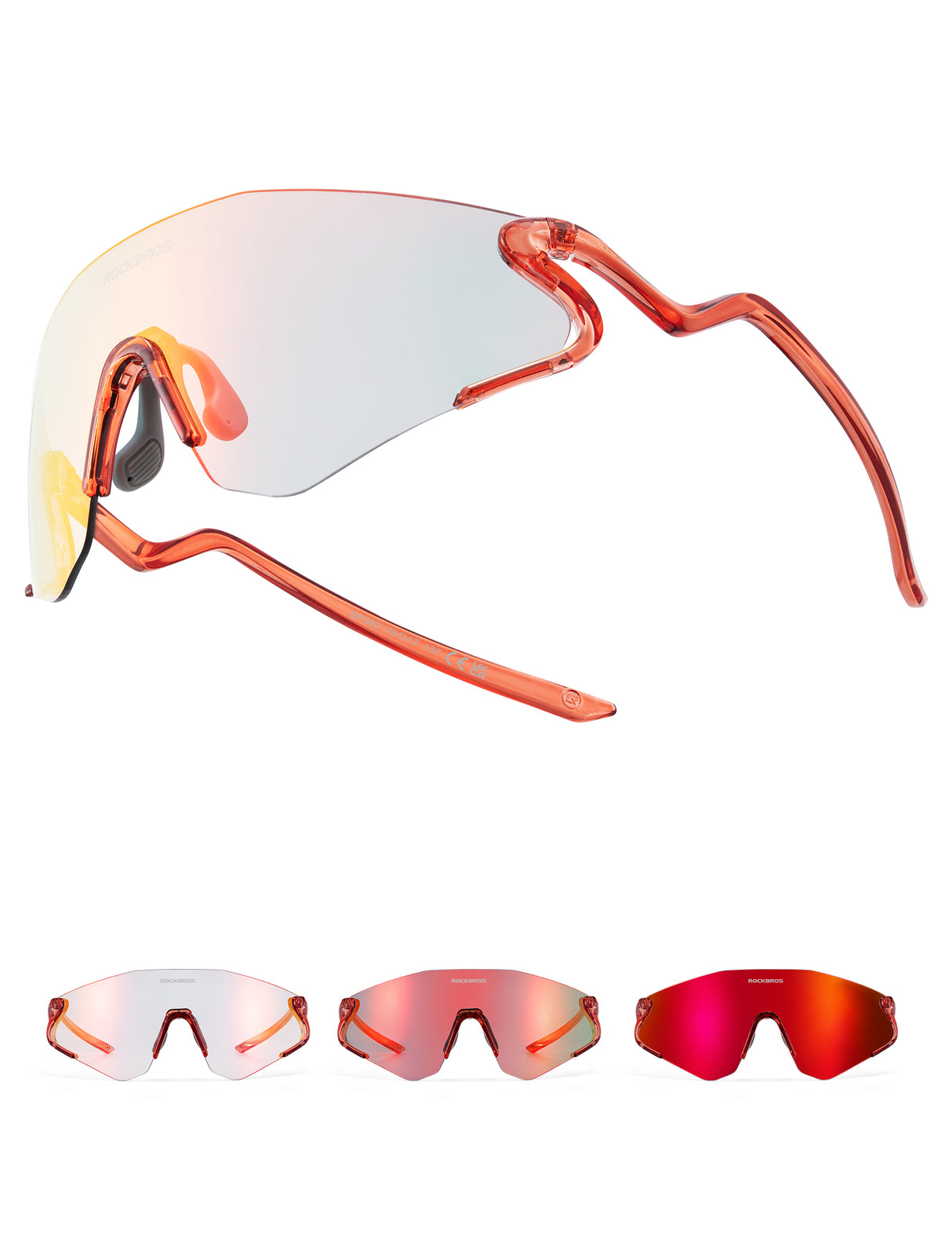 Photochrome Fahrradbrille mit UV400 Schutz