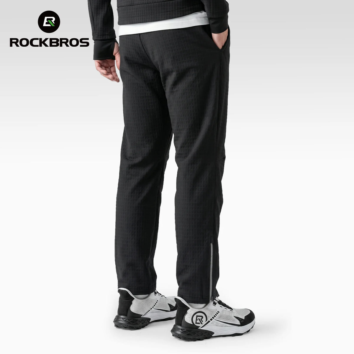 ROCKBROS WindStop Fleece - Lange Fahrradhose Winter