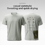 Lässiges Rad-T-Shirt mit kurzen Ärmeln – Urban-Serie