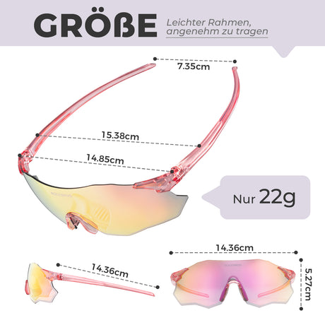 Fahrradbrille Selbsttönend UV400-Schutz Ohne Rahmen -SWIFT - ROCKBROS-EU