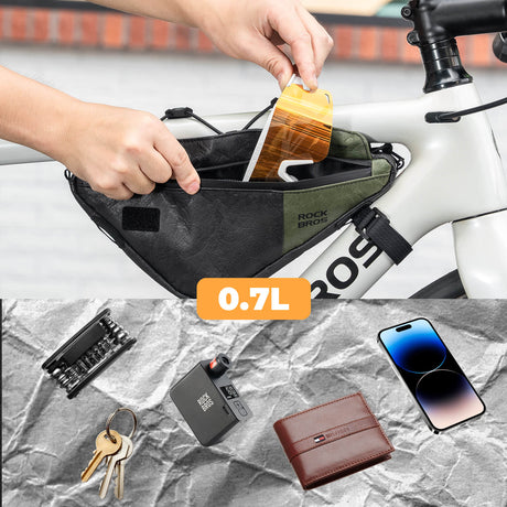 2-in-1 Rahmentasche Wasserabweisend  mit Schultergurt 0.7L