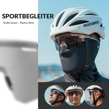ROCKBROS Ultraleicht Fahrradbrille Selbsttönende Sonnenbrille mit UV400-Schutz - ROCKBROS-EU