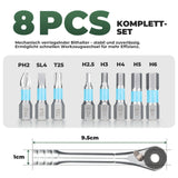 8‑in‑1 Mini‑Fahrrad‑Ratsche Multitool – Kompakt & leicht, Metalllegierung