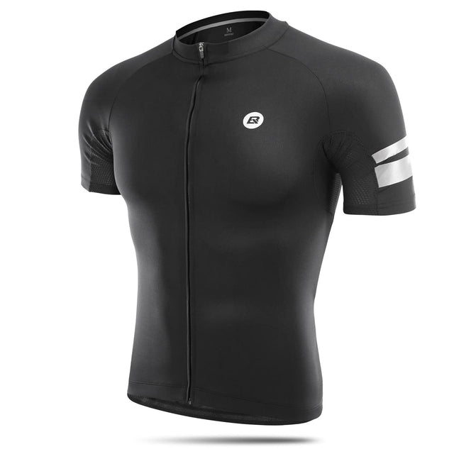 ROCKBROS ROCKBROS Koszulka Rowerowa z Kr¨®tkim R?kawem Koszulka Kolarska Szybkoschn?ca Odblaskowa Oddychaj?ca Tkanina Poliestrowa Odzie? Rowerowa do Biegania, Jazdy na Rowerze i Pieszych Wycieczek Rower Koszulki