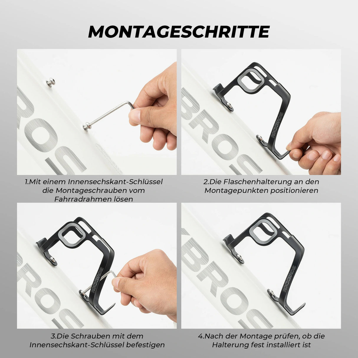 Fahrrad‑Flaschenhalter Aluminium – 27 g, für Trinkflaschen bis 75 mm