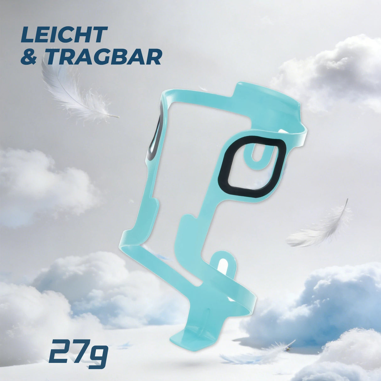 Fahrrad‑Flaschenhalter Aluminium – 27 g, für Trinkflaschen bis 75 mm