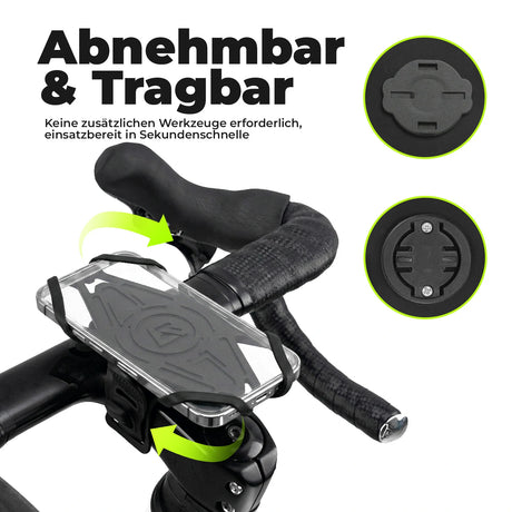 Fahrrad Handyhalterung aus Silikon für 4–7 Zoll Smartphones