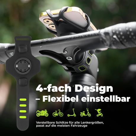 Fahrrad Handyhalterung aus Silikon für 4–7 Zoll Smartphones