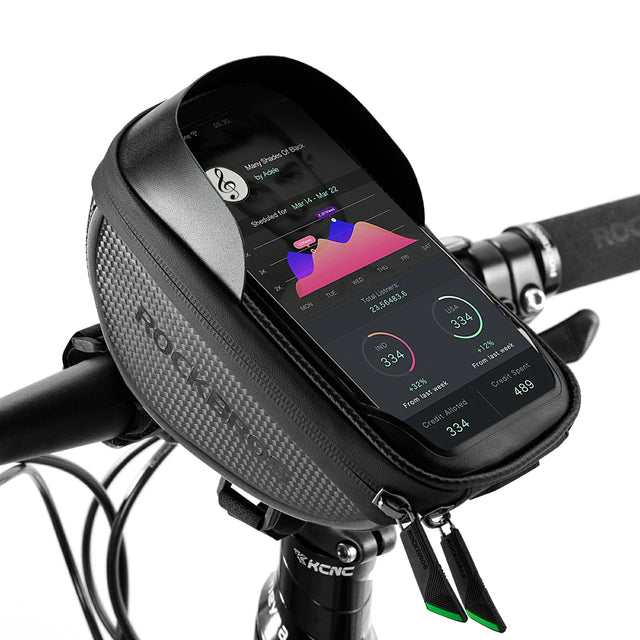 Fahrrad‑Lenkertasche – Wasserdichte Smartphone‑Halterung für bis 6,5 Zoll