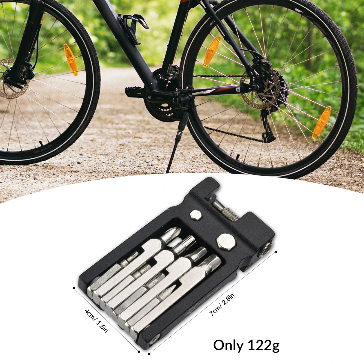 Fahrrad Multifunktionswerkzeug 20-in-1 – Faltbares Reparatur-Set aus Edelstahl