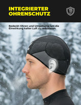 Fahrrad Mütze Winter – Mit Ohrenschutz, atmungsaktiv & winddicht