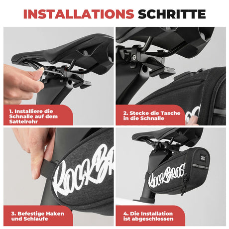 Fahrrad‑Satteltasche – Tragbare Satteltasche 0,8 L
