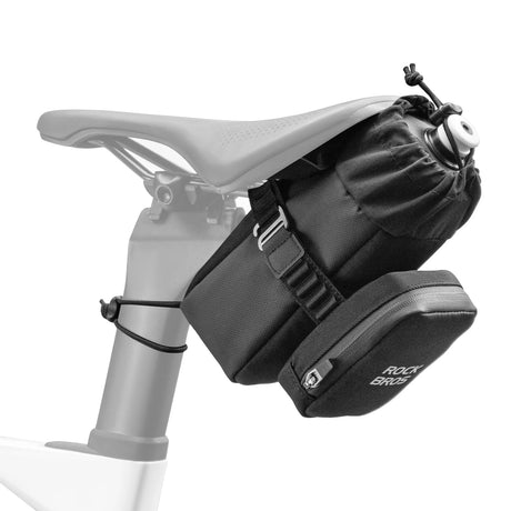 Fahrrad‑Satteltasche – Mit Flaschenhalter & 0,3 L Mini‑Tasche