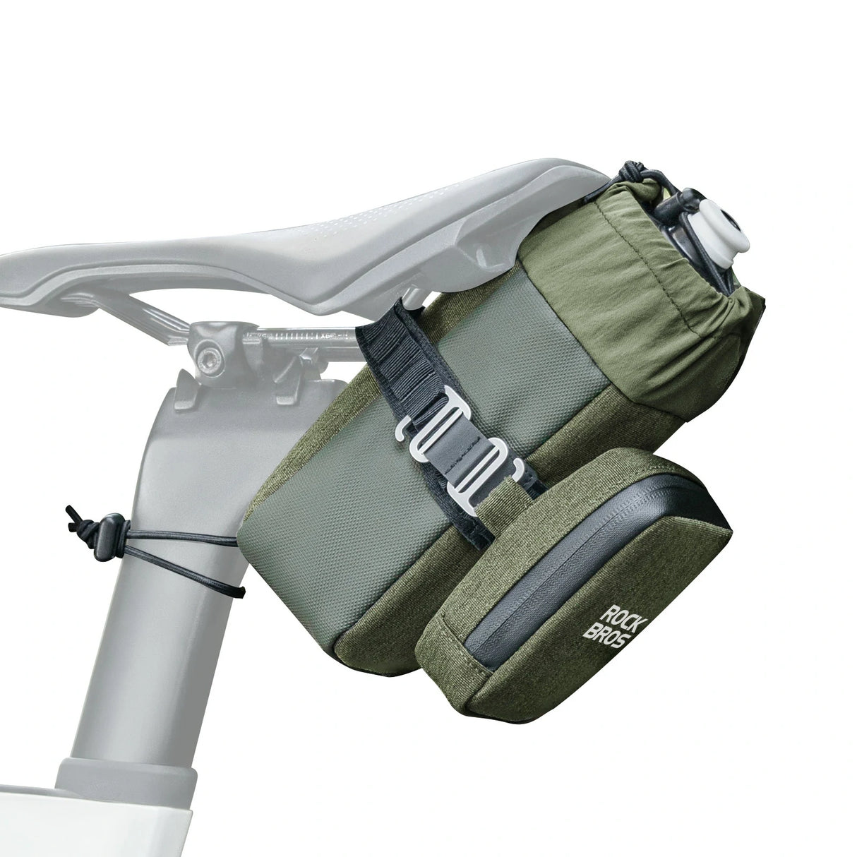 Fahrrad‑Satteltasche – Mit Flaschenhalter & 0,3 L Mini‑Tasche