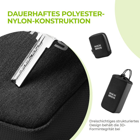 Fahrrad‑Satteltasche – Mit Flaschenhalter & 0,3 L Mini‑Tasche