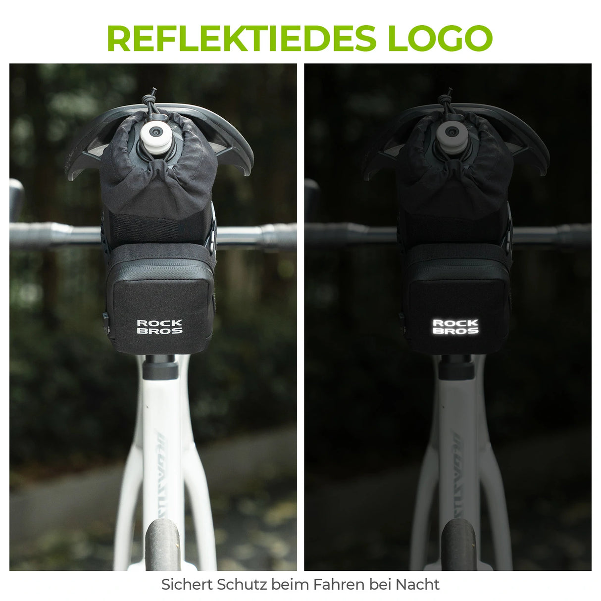 Fahrrad‑Satteltasche – Mit Flaschenhalter & 0,3 L Mini‑Tasche