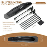 Fahrrad-Schutzblech-Set Vorne/Hinten – Verstellbar & Flexible (26–29 Zoll)