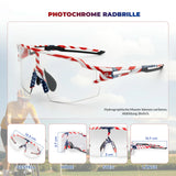 ROCKBROS Fahrradbrille – UV 400, photochromatisch, klar, winddicht