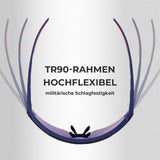 Fahrradbrille Polarisiert Magnetische Haftung Herren/Damen für Outdoorsport