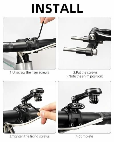 Fahrradcomputer Halterung Kompatibel mit Garmin,Bryton,Wahoo aus Alu - ROCKBROS-EU